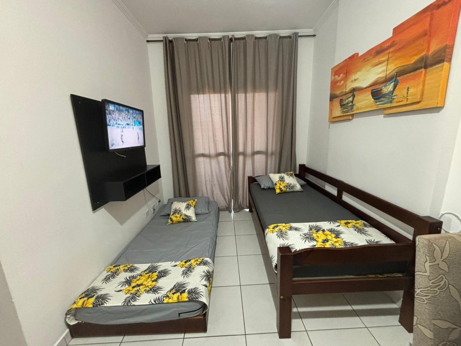 Lindo Apto 300M Praia Da Ocian E Centro - Vista Mar- Varanda Sacada - Wi-Fi 300 Mbps - Vaga De Garagem - Acomoda Ate 6 Pessoas Apartman Praia Grande  Kültér fotó
